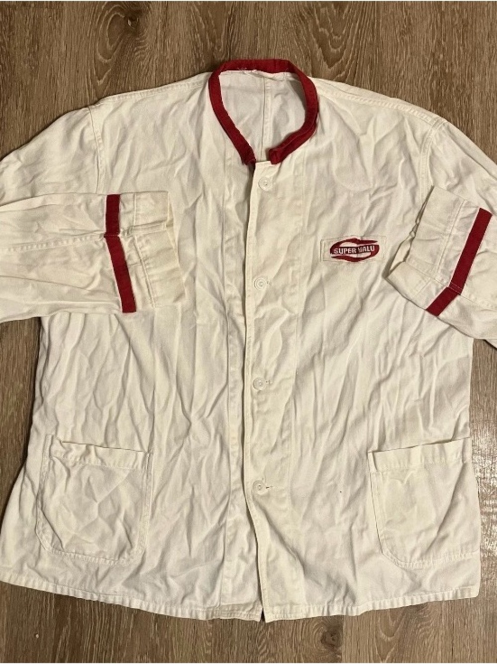 Vintage 1960s–70s Super Valu Grocery Bakery Work Jacket Sz 48